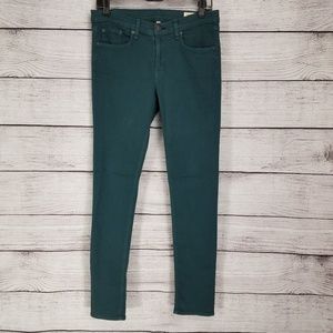 Rag & bone Jean 29 Skinny Green denim Stretch Slim